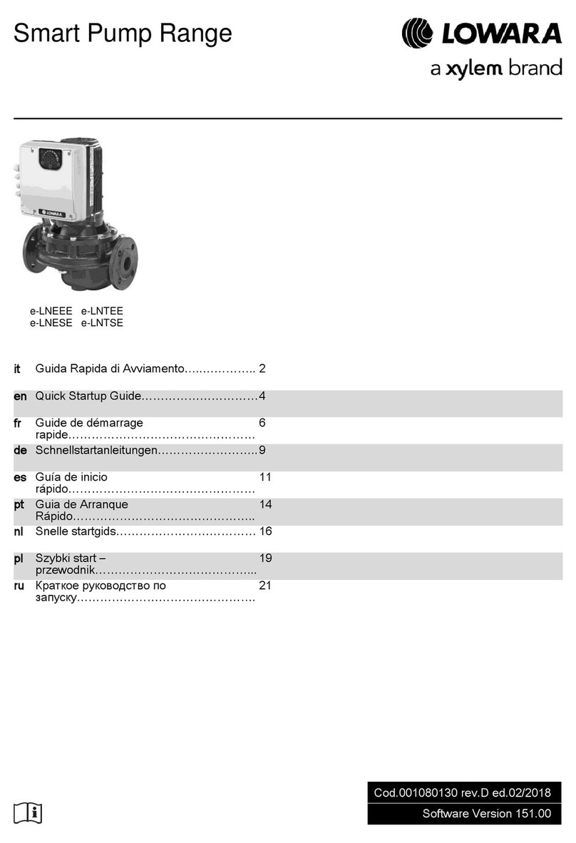 Xylem LOWARA e-LNEEE Troubleshooting guide