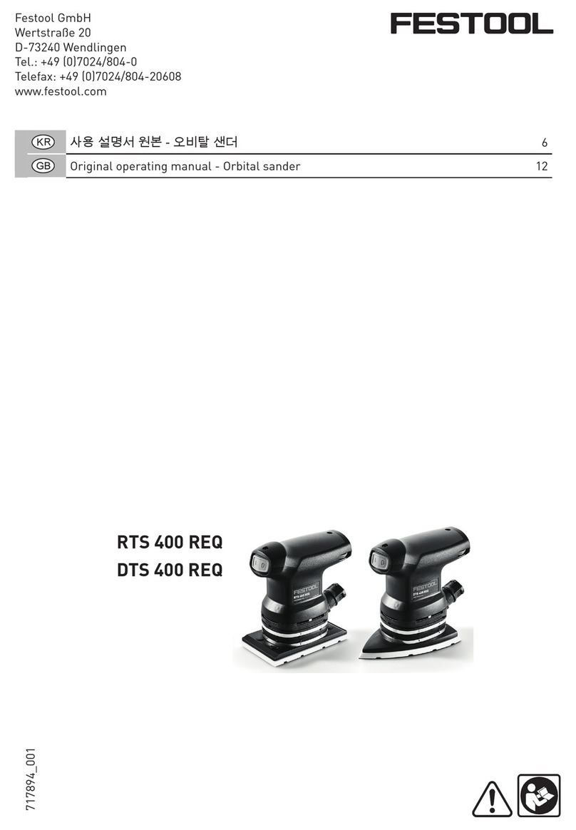 Festool RTS 400 REQ Installation instructions