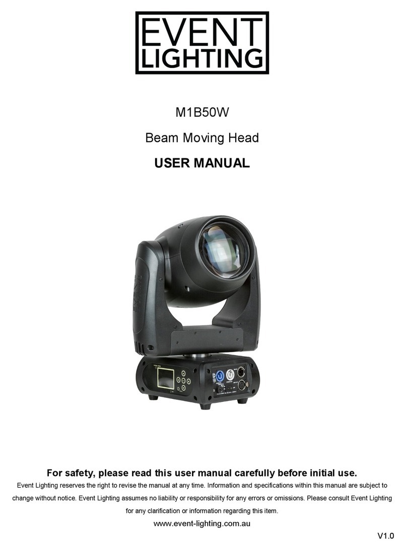 Event Lighting M1B50W user manual