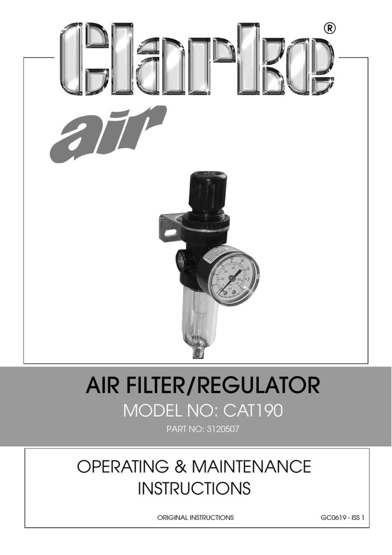 Clarke CAT190 Operating & maintenance instructions