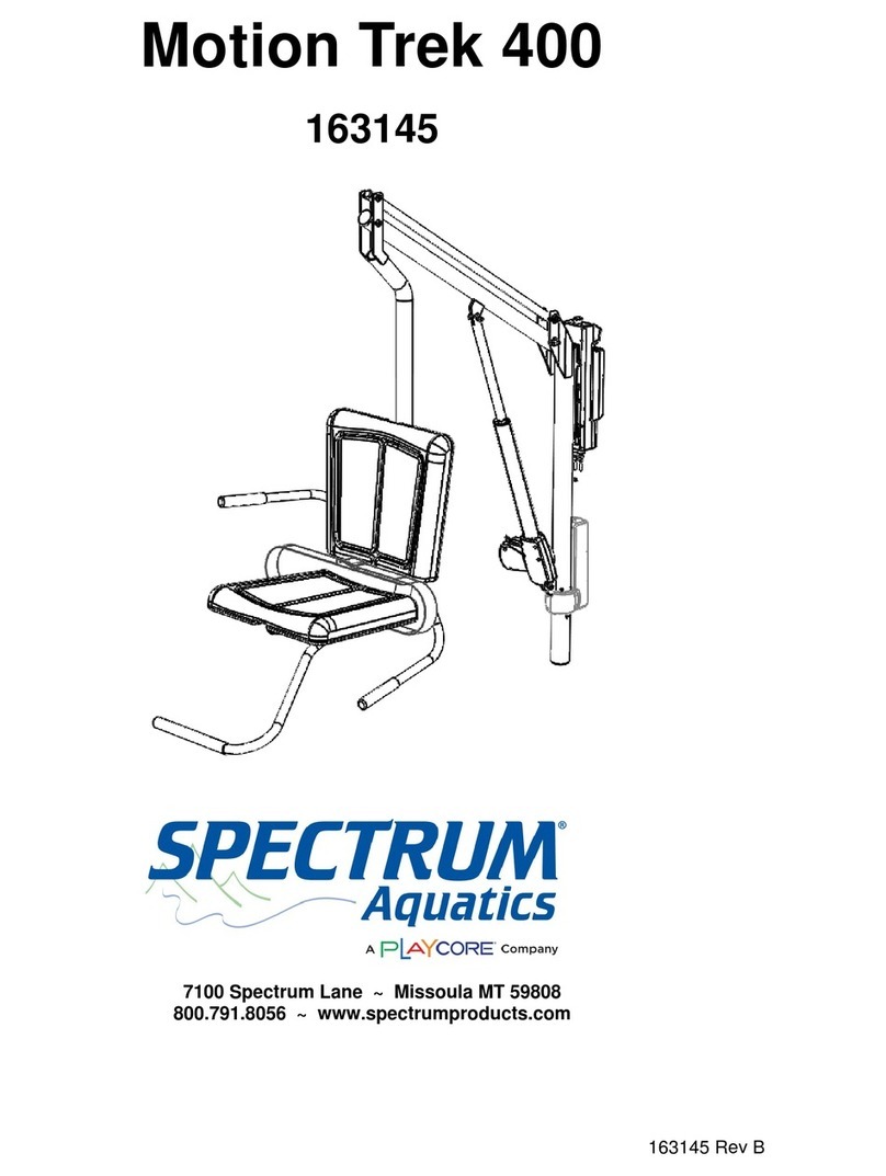 Playcore SPECTRUM Aquatics Motion Trek 400 manual
