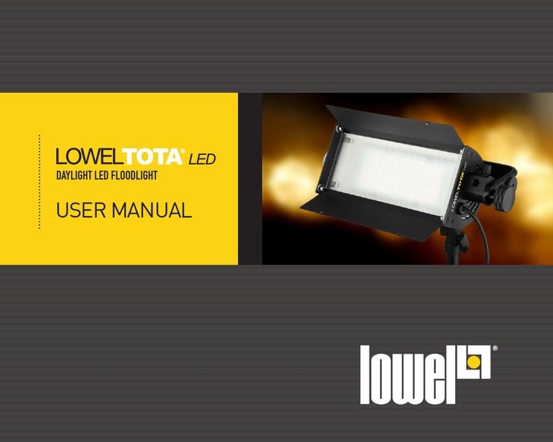 Lowel TOTA LED user manual