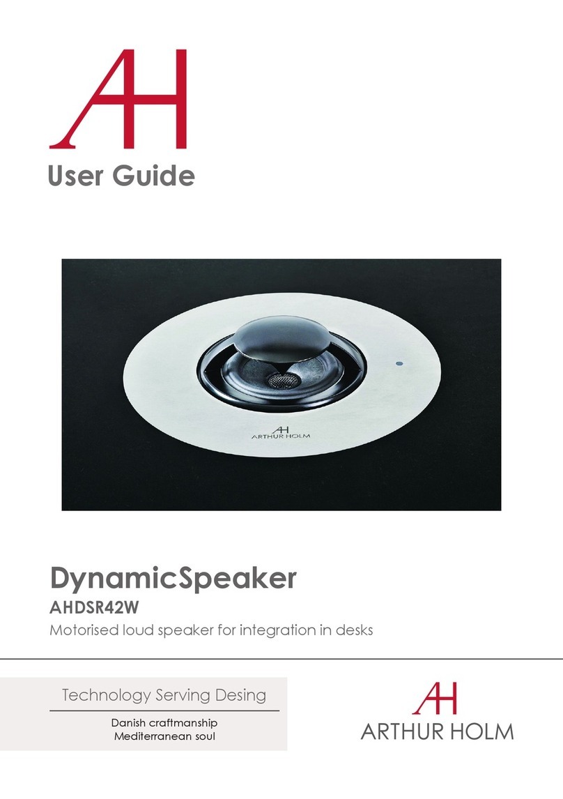 ARTHUR HOLM DynamicSpeaker User manual
