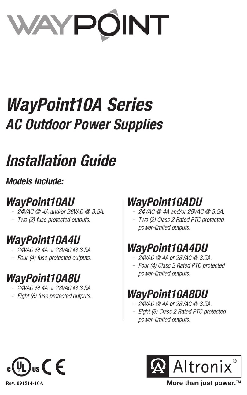 Altronix WayPoint10A Series User manual