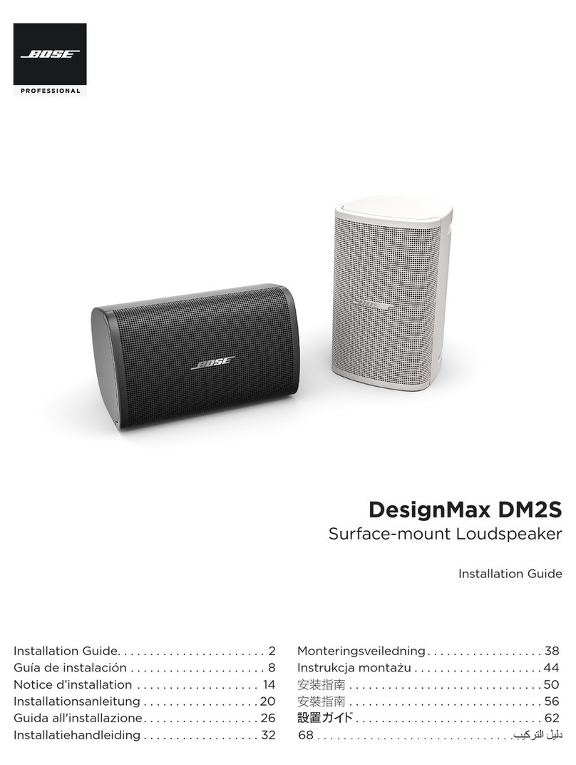 Bose DesignMax DM2S User manual