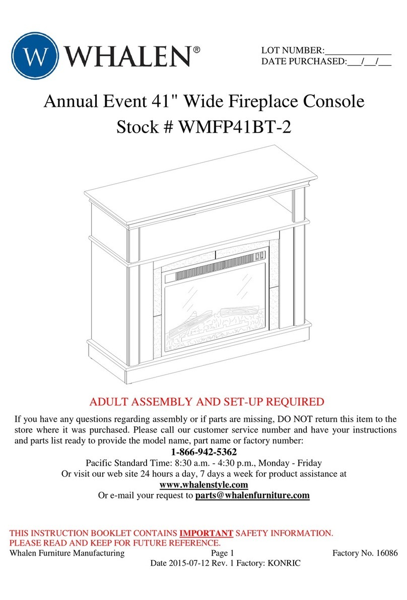 Whalen Annual Event WMFP41BT-2 User manual