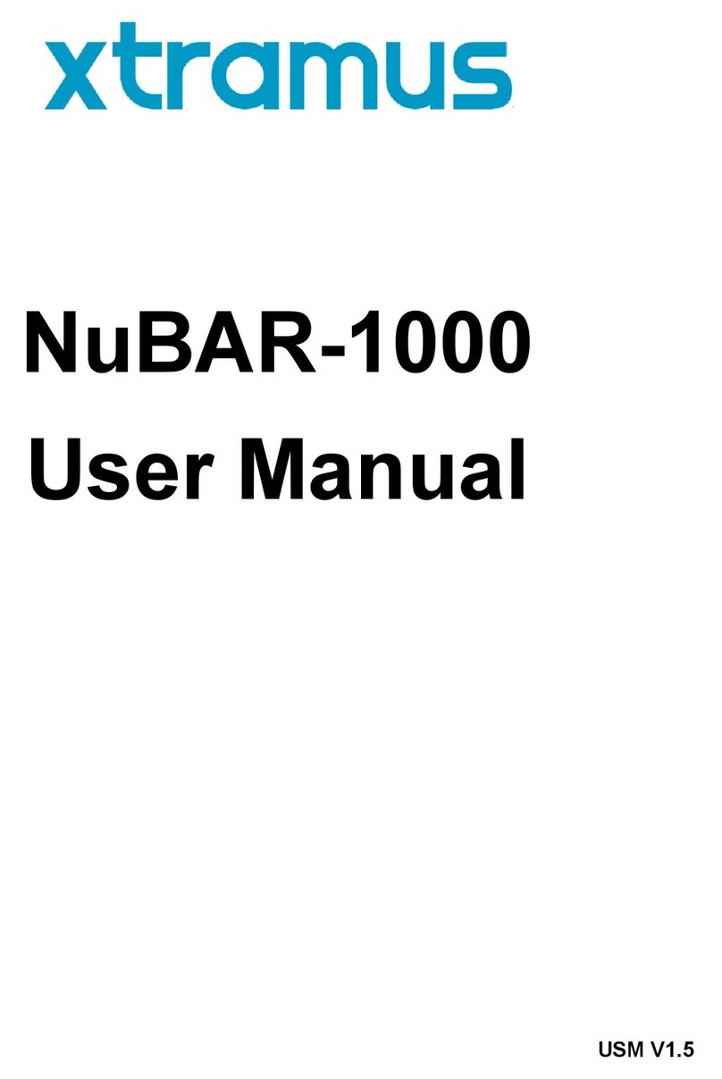 Xtramus NuBAR-1000 User manual