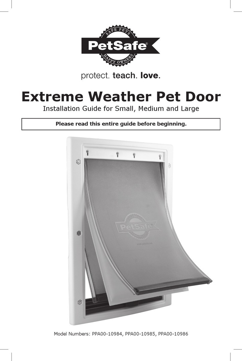 Petsafe Extreme Weather Pet Door PPA00-10984 installation guide
