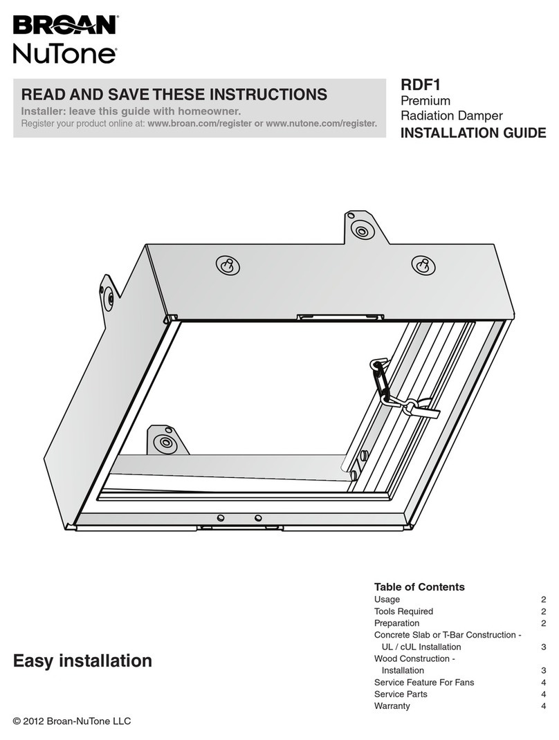 Broan NuTone RDF1 installation guide