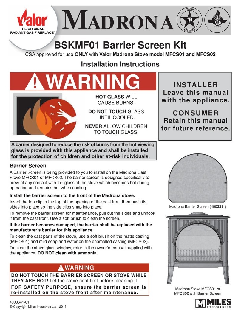 Valor Madrona BSKMF01 User manual