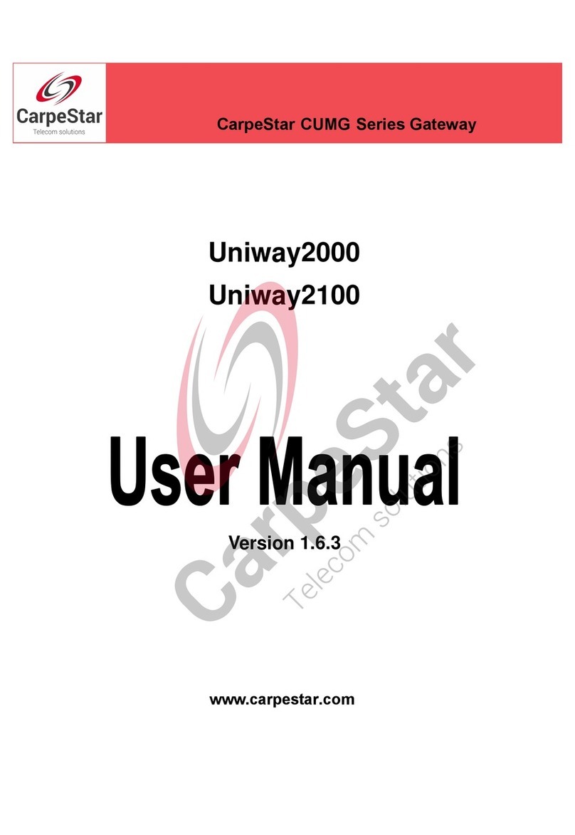 CarpeStar CUMG Series user manual
