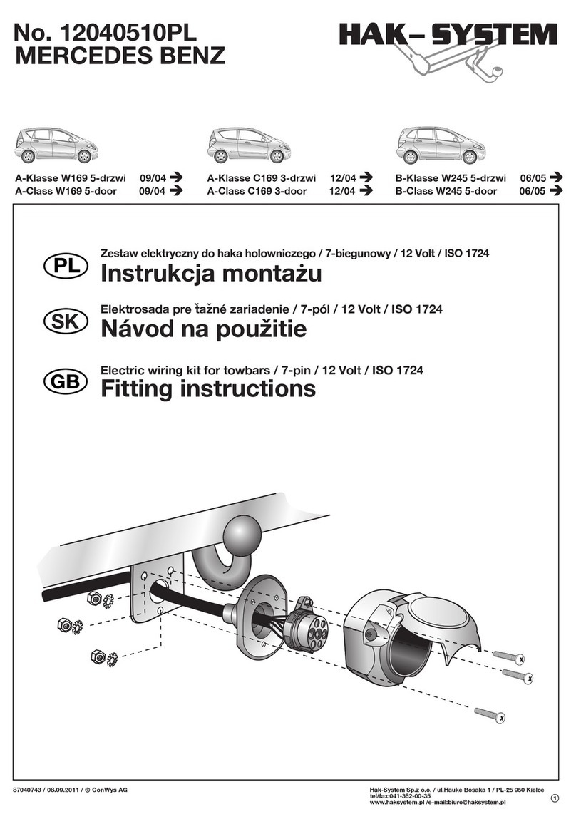 Hak-System 12040510PL Fitting instructions