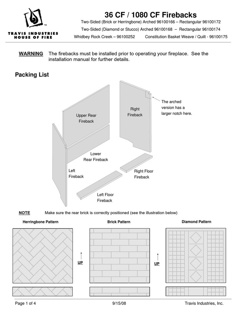 Travis Industries Revolution 36CF User manual