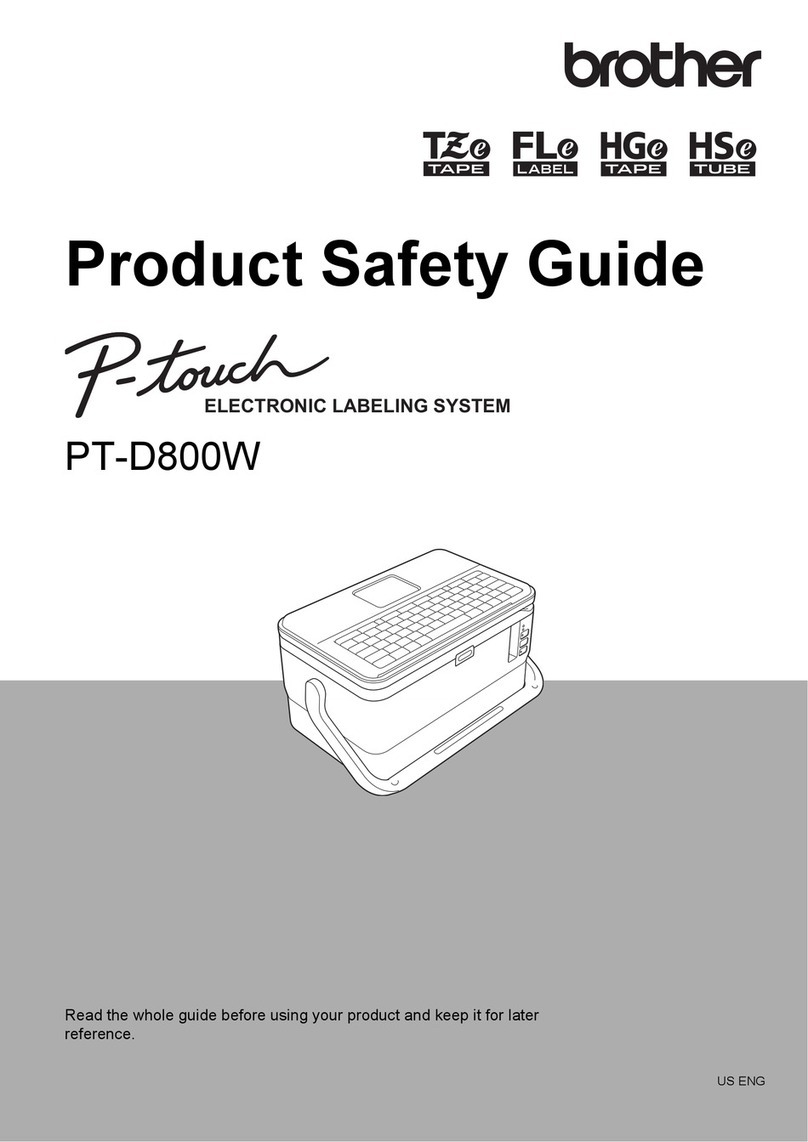 Brother P-touch PT-D800W Operating manual