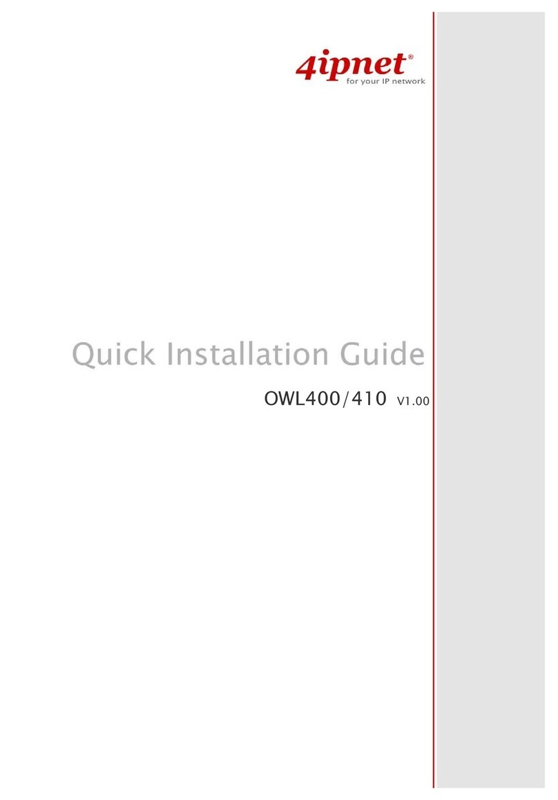 4IPNET OWL400 User manual 4IPNET OWL400 User manual