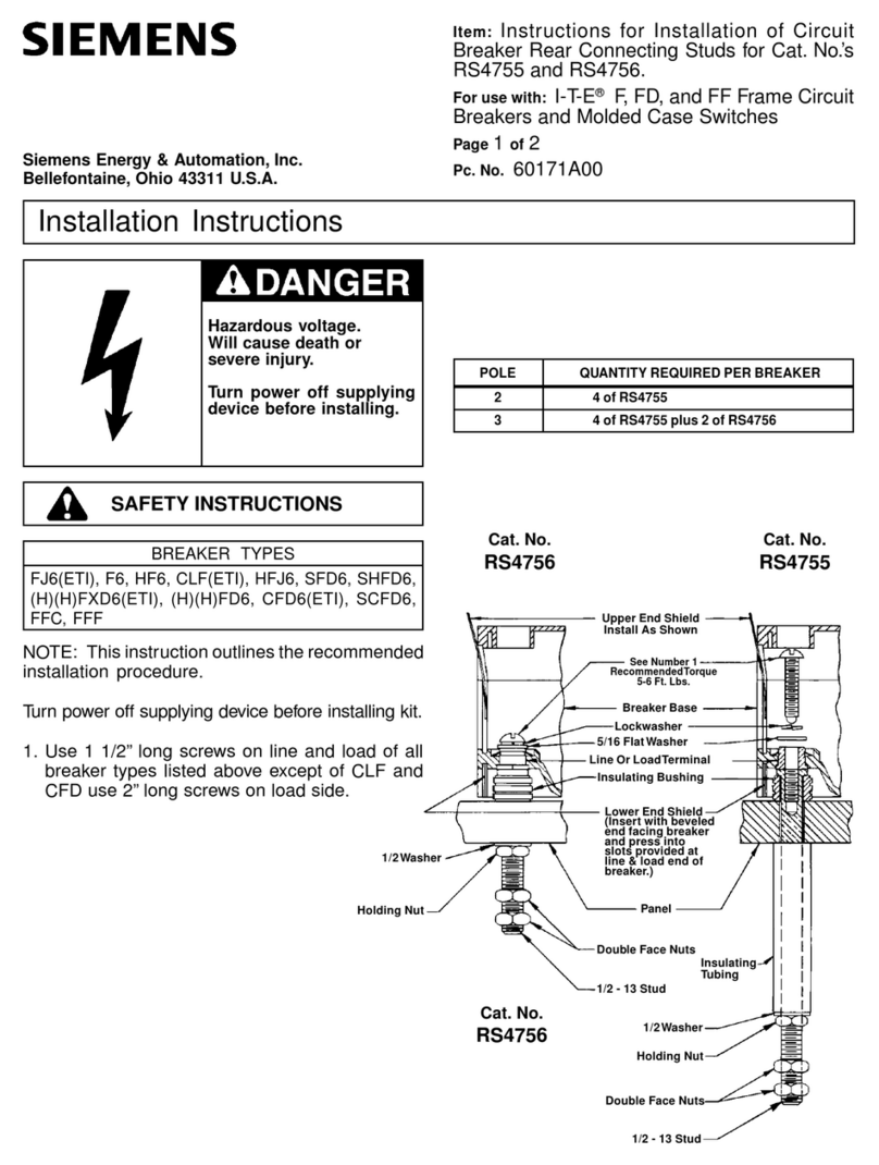 Siemens RS4755 User manual