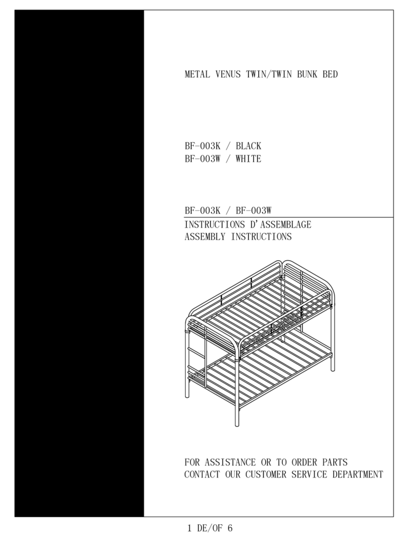 Hodedah BF-003K Assembly instructions Hodedah BF-003K Assembly instructions