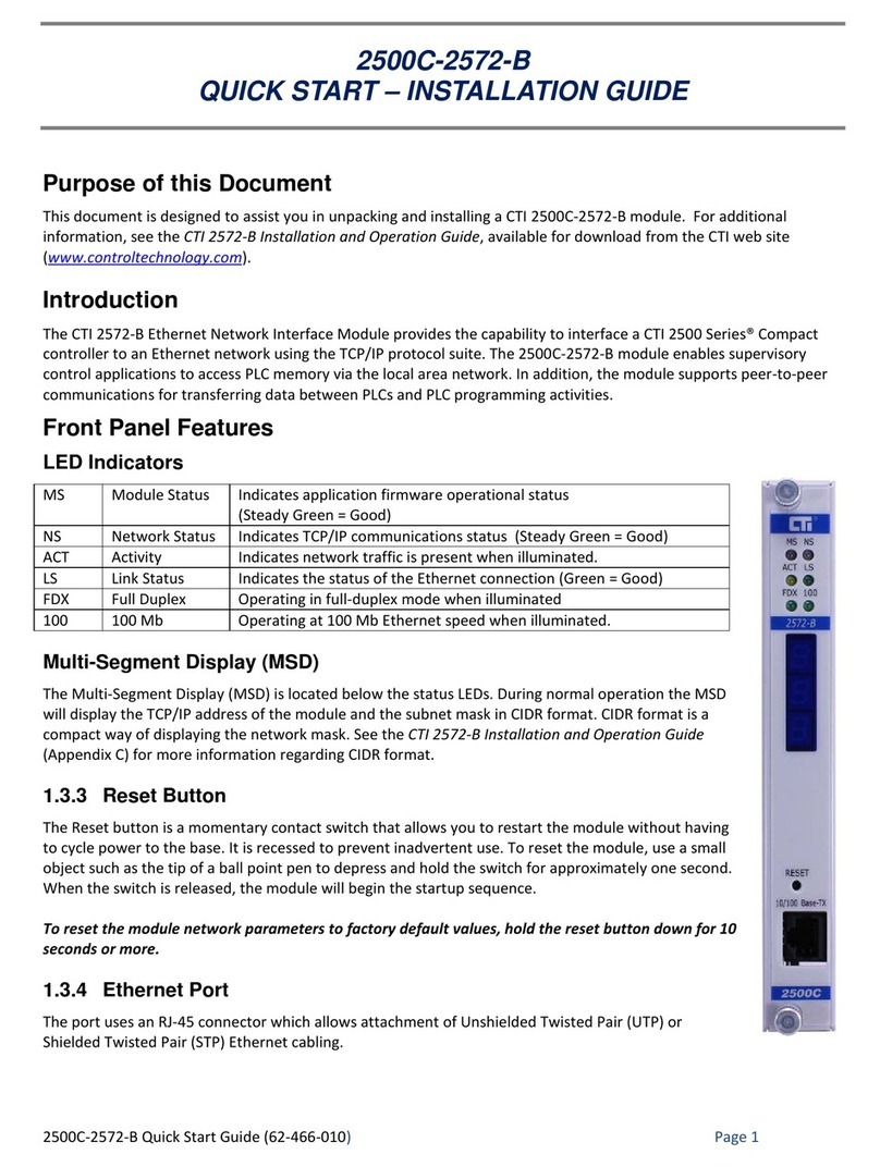CTI 2500C-2572-B Instruction Manual