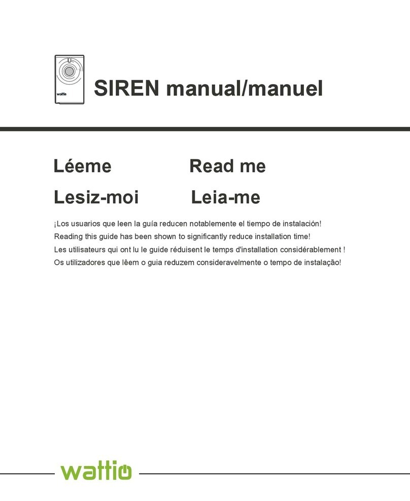 wattio SIREN User manual