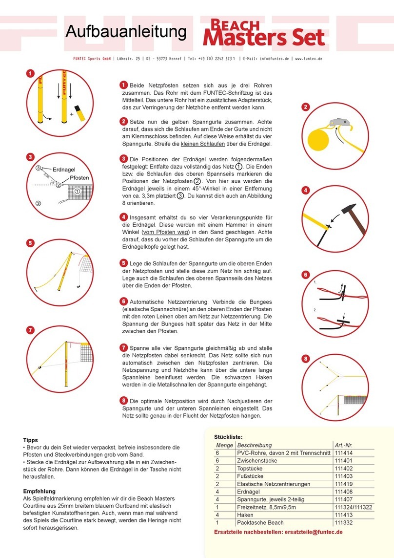 funtec Beach Masters Set Setup manual