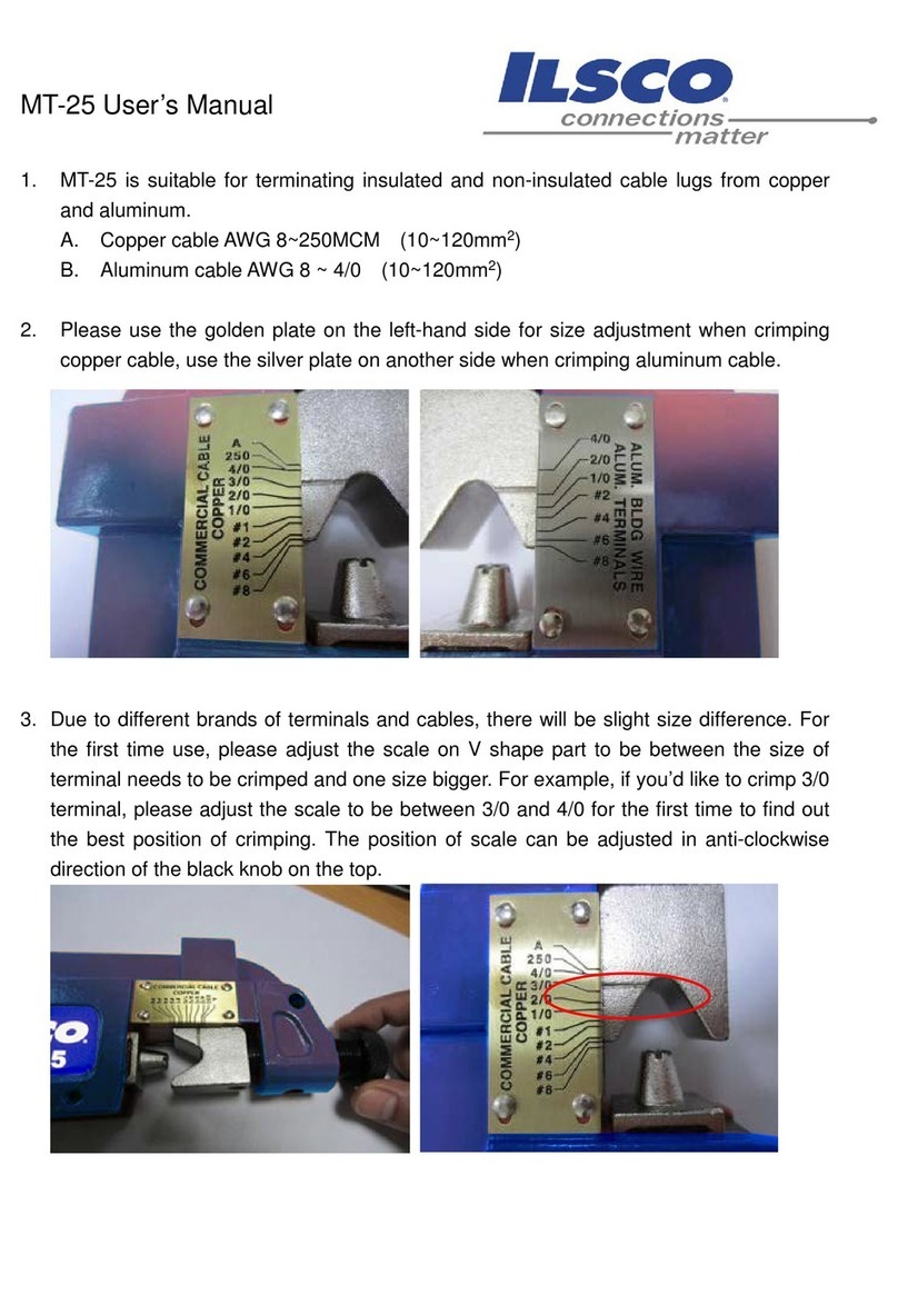 Ilsco MT-25 User manual