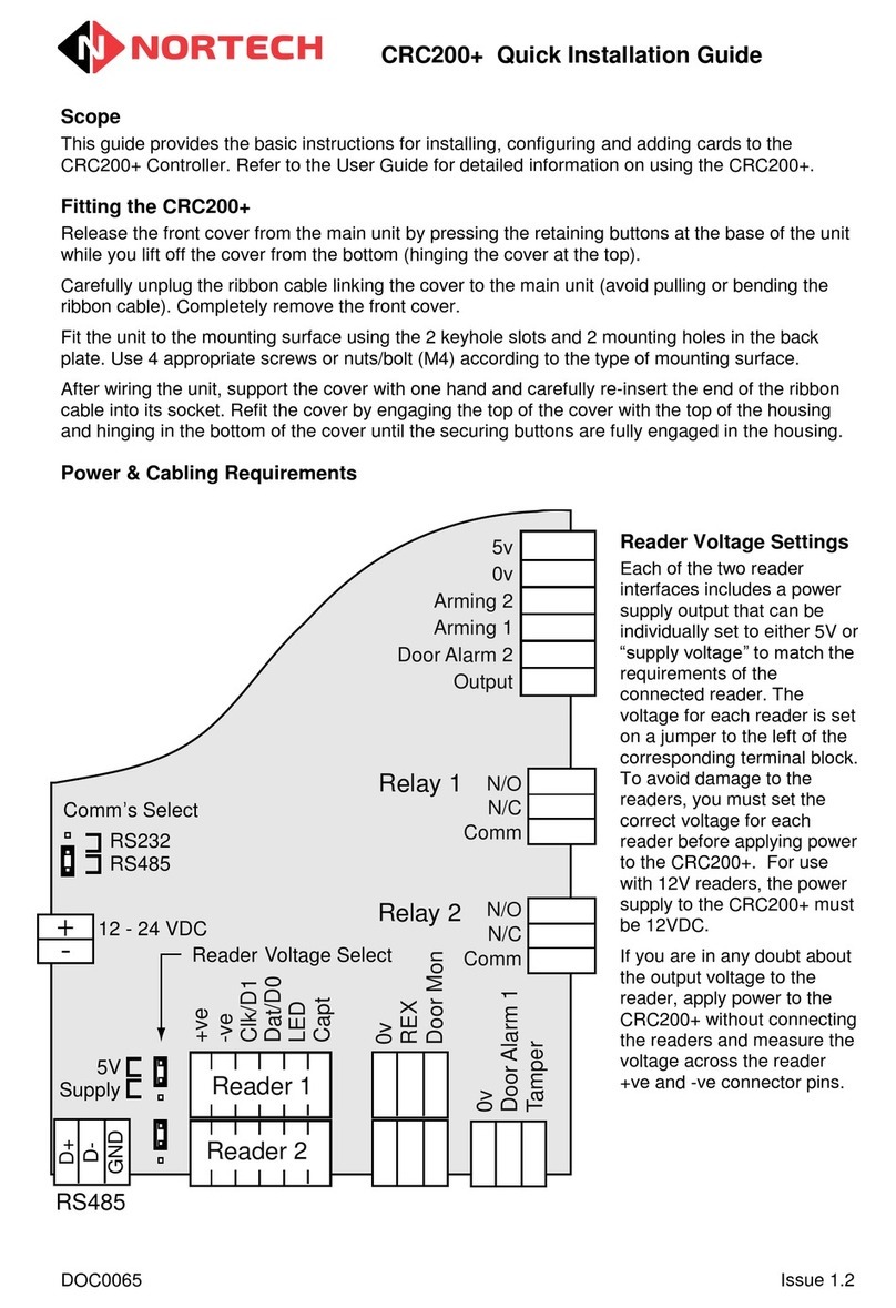 Nortech CRC200+ User manual
