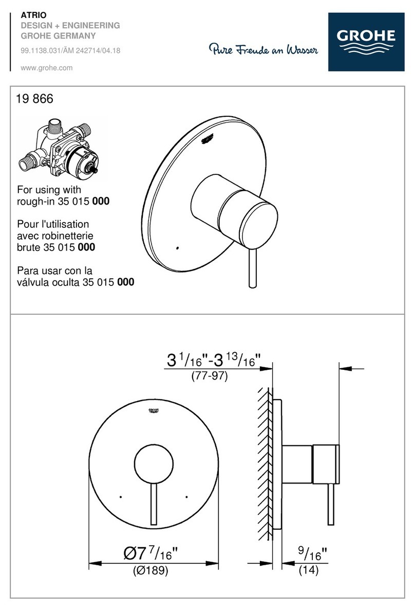 Grohe ATRIO 19 866 installation instructions