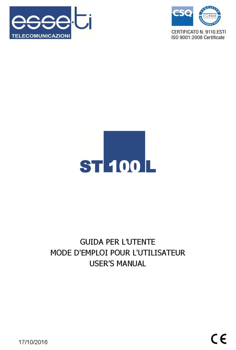 Esse-ti ST 100 L user manual