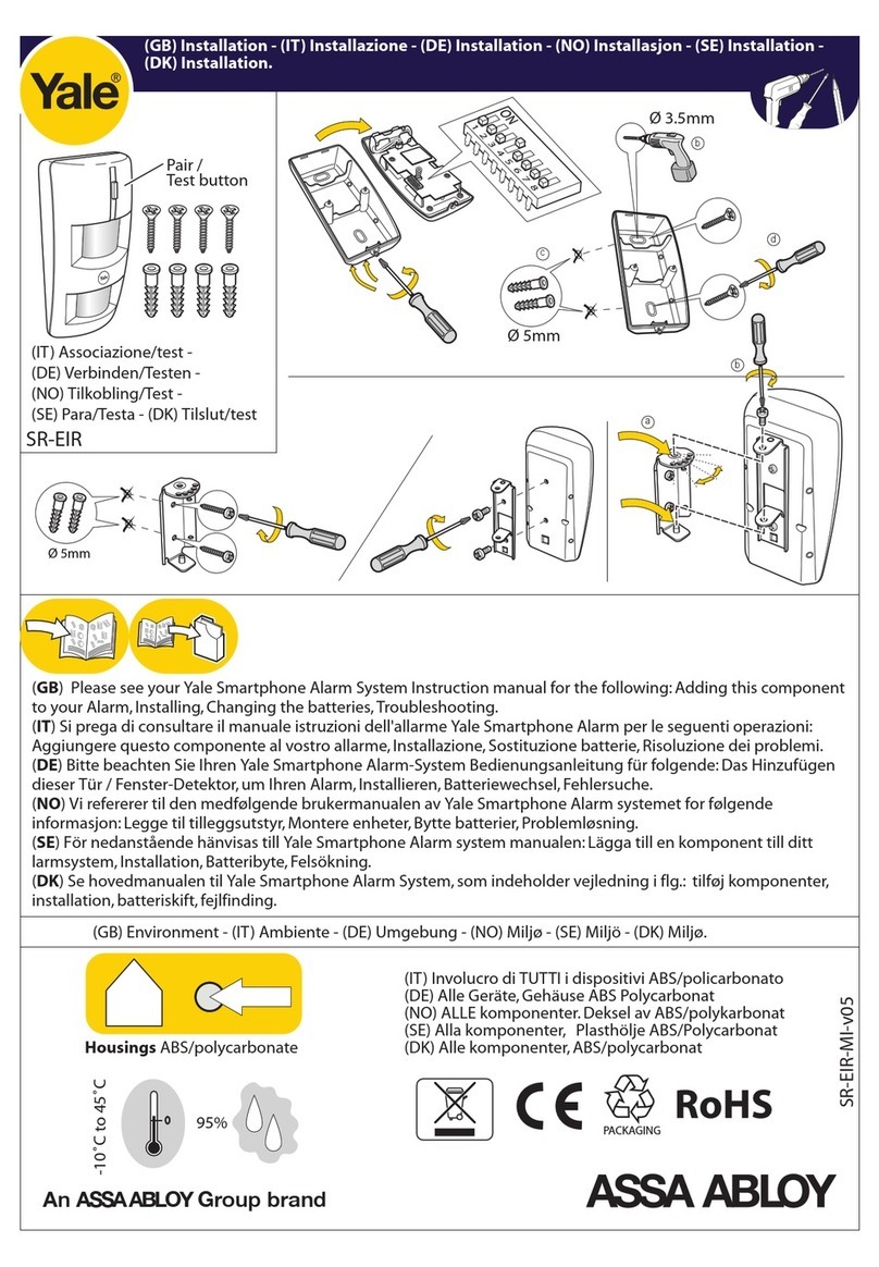 Assa Abloy Yale SR-A100-0EIR User manual