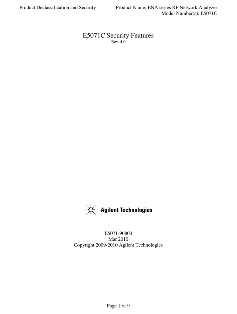 Agilent Technologies ENA Series User manual