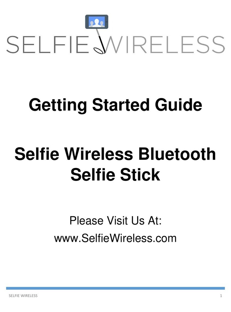 Selfie Wireless Bluetooth Selfie Stick Getting started guide Selfie Wireless Bluetooth Selfie Stick Getting started guide