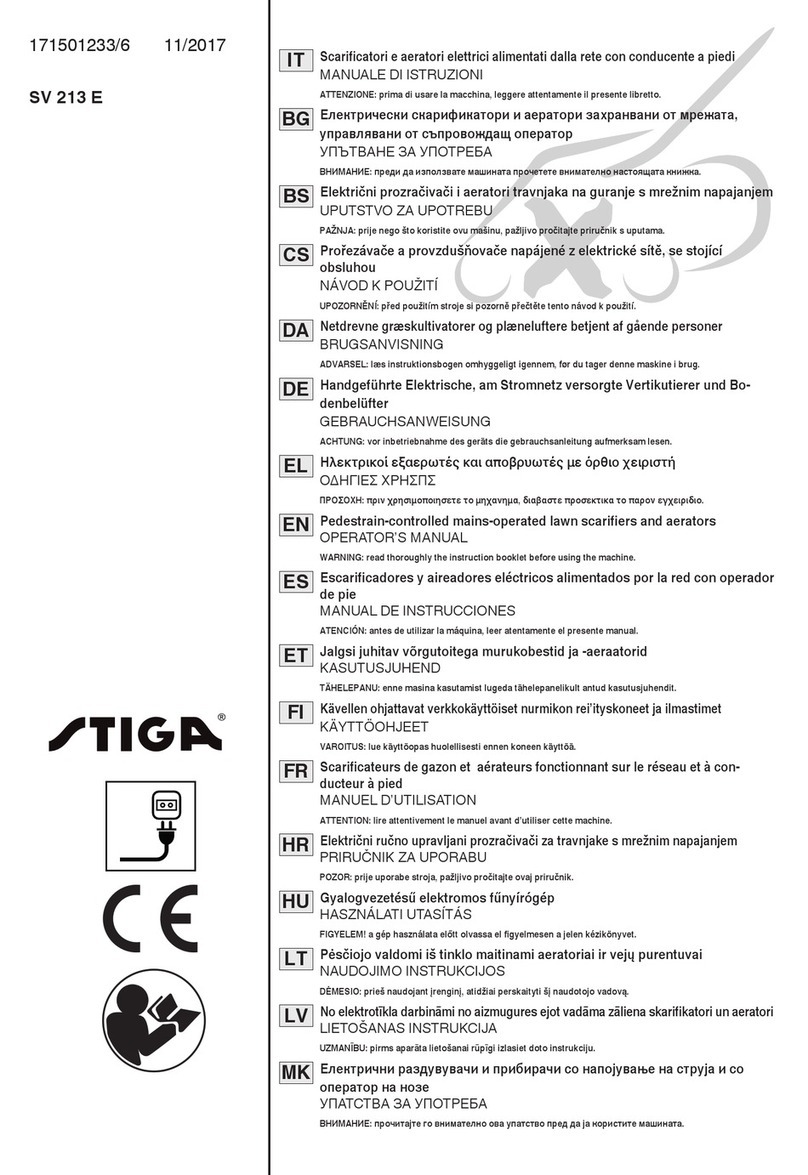 Stiga SV 213 E User manual