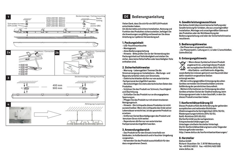 DOTLUX MISTRAL Series user manual
