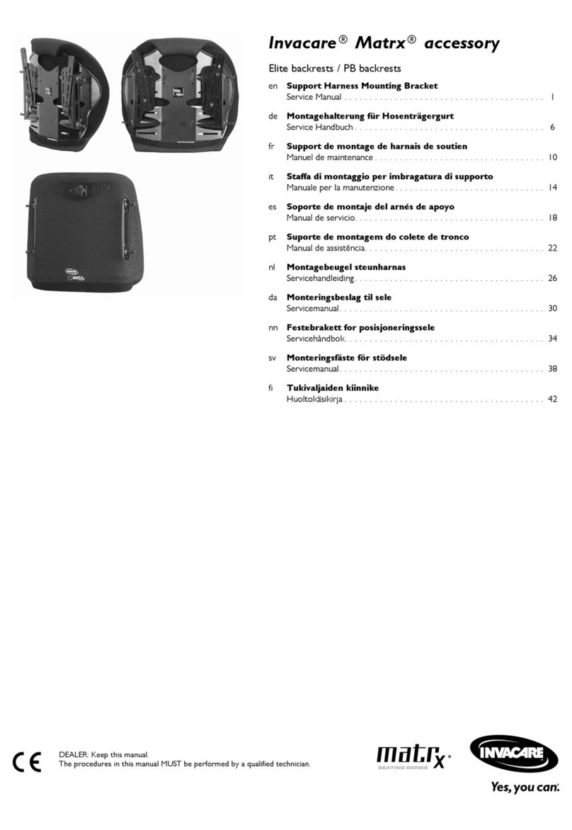 Invacare Matrx PB User manual Invacare Matrx PB User manual