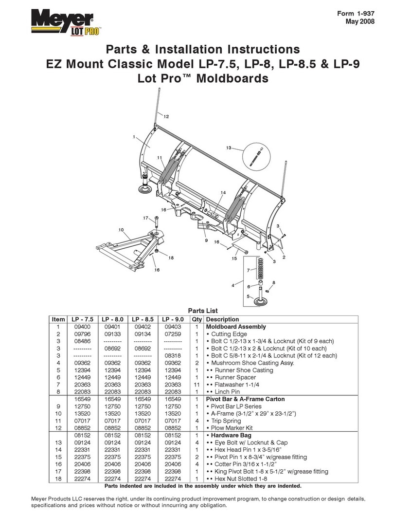 Meyer Lot Pro LP-7.5 Parts & Installation Instructions