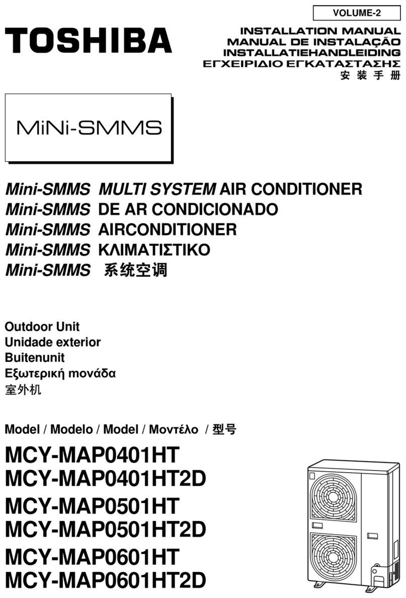 Toshiba MiNi-SMMS MCY-MAP0401HT User manual