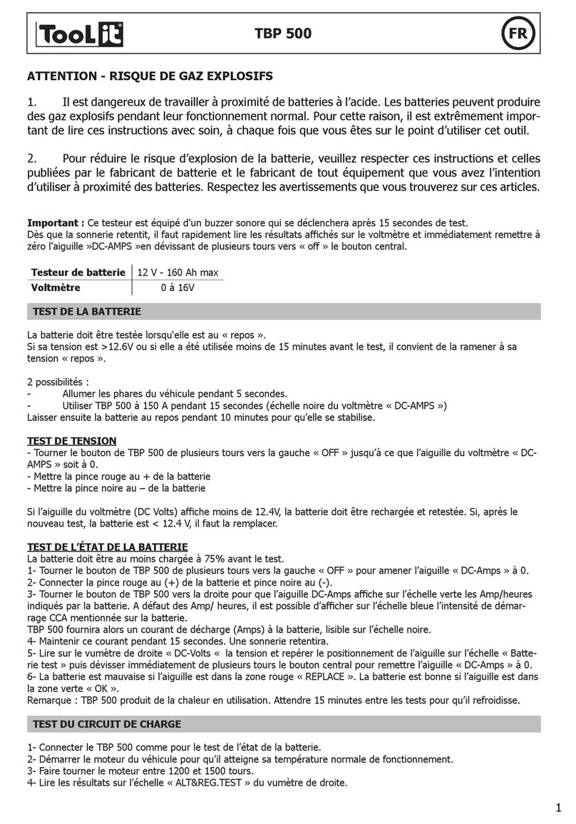Tool it TBP 500 manual