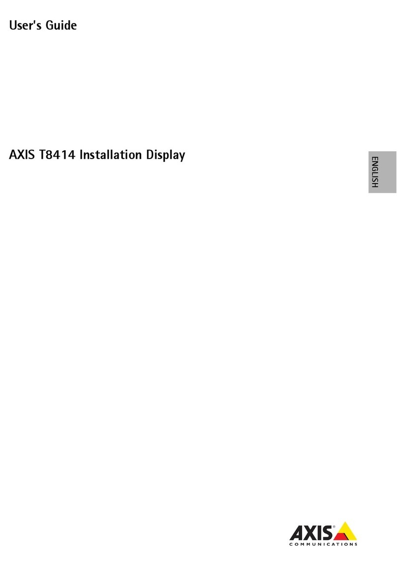 Axis T8414 User manual