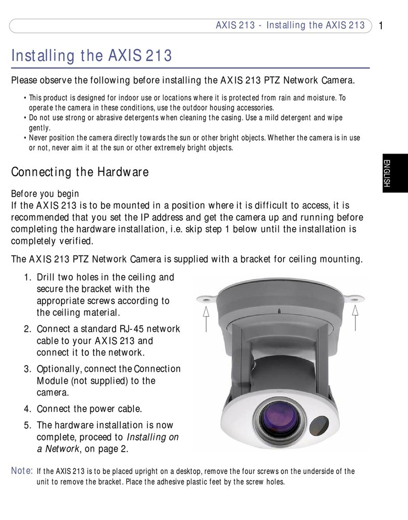 Axis AXIS 213 Instruction Manual