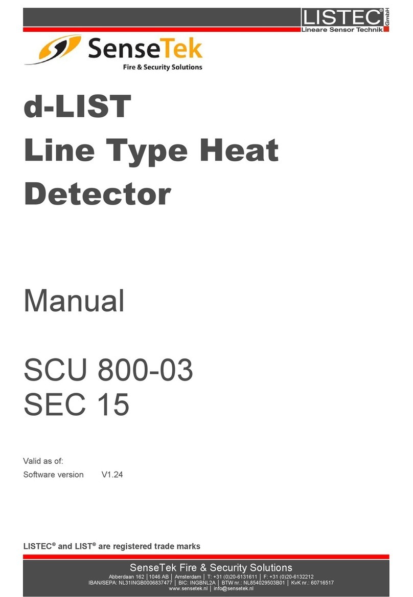 SenseTek d-LIST SCU 800 manual