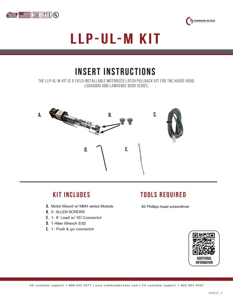 Command access LLP-UL-M KIT User manual