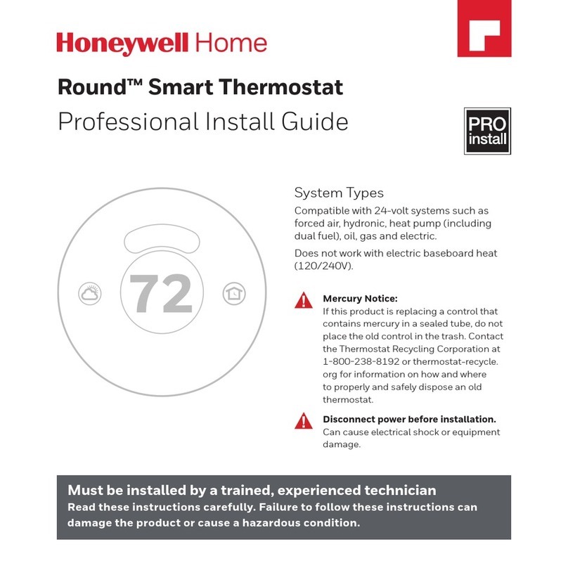 Honeywell Home Round Smart Thermostat User manual
