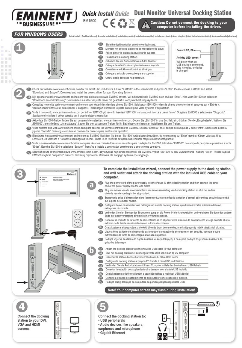 Eminent EM1500 Quick install guide