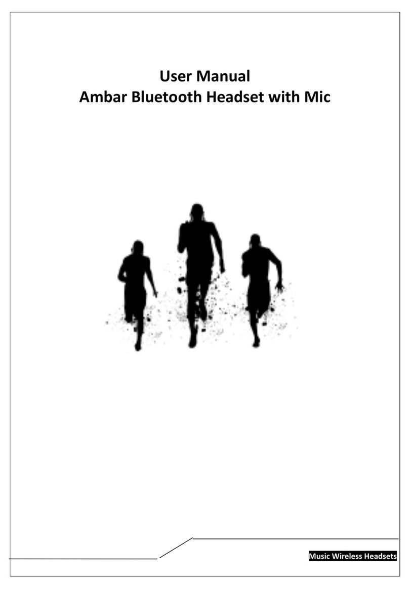 Ambar Bluetooth Headset with Mic user manual