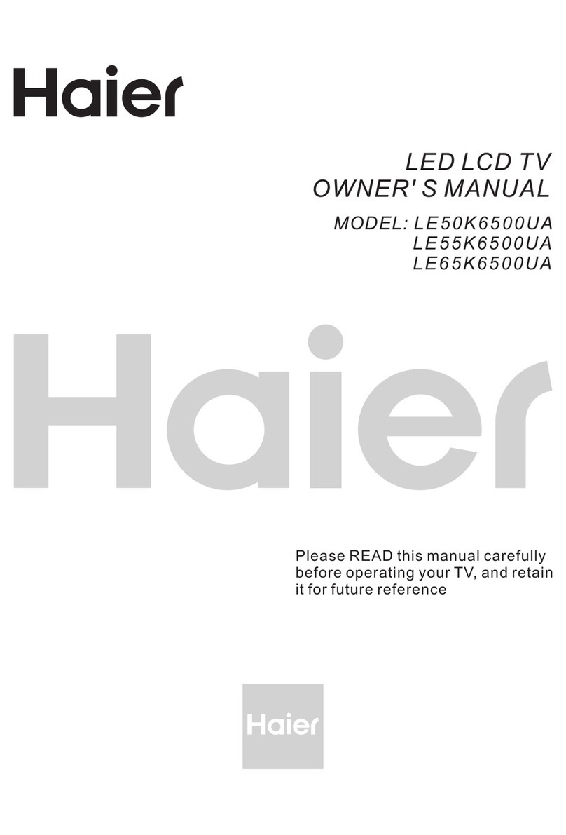 Haier LE50K6500UA User manual