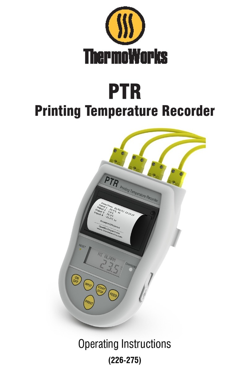 ThermoWorks PTR User manual