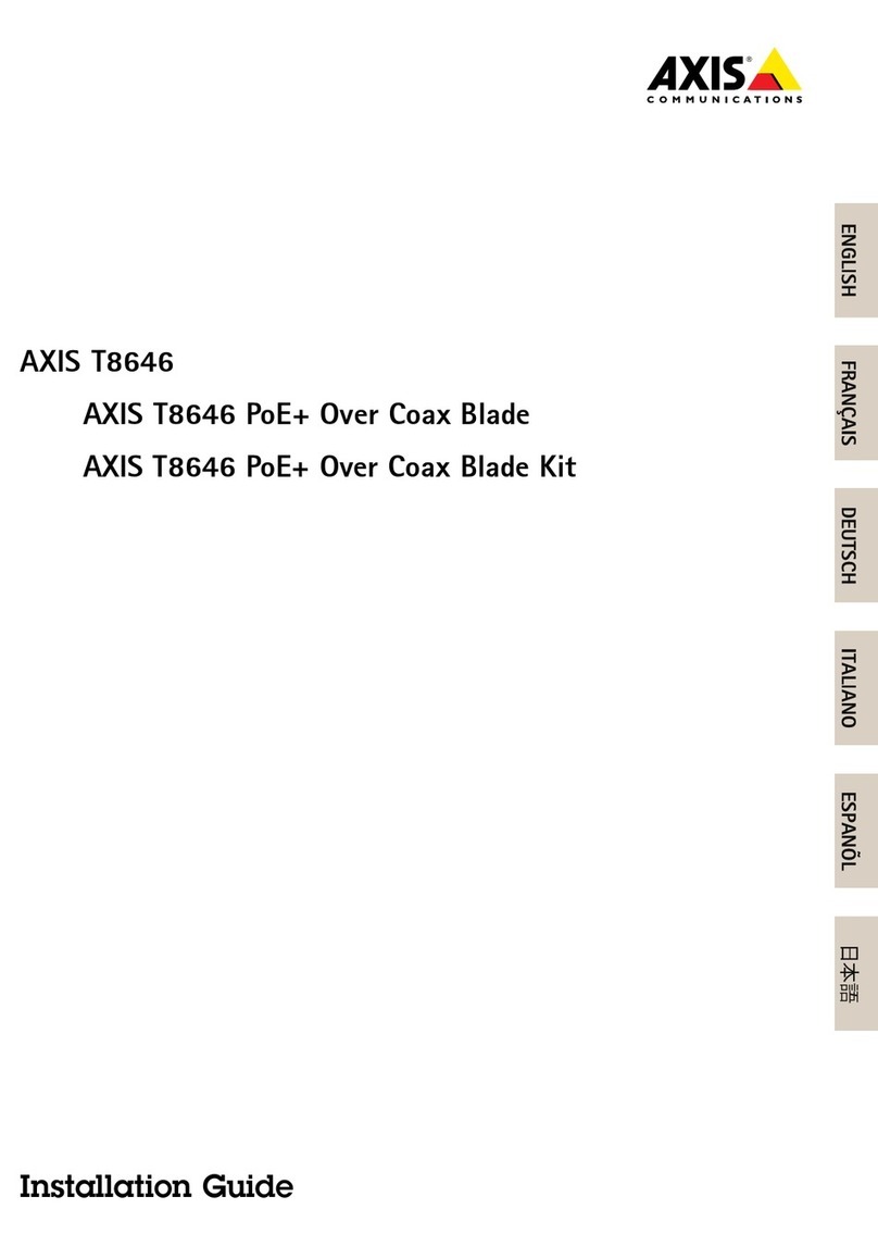 Axis T8646 User manual