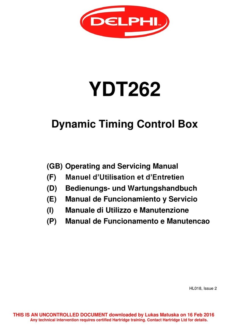 Delphi YDT262 Operating and servicing manual