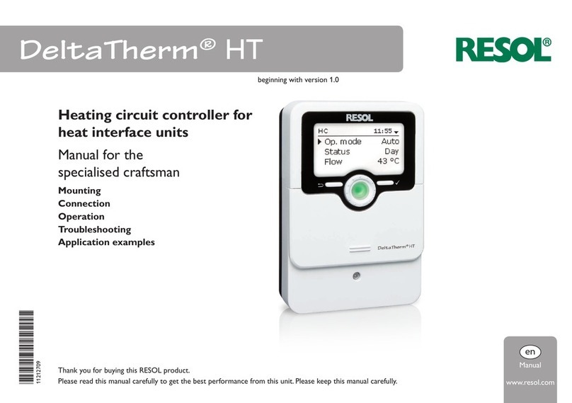 Resol DeltaTherm HT Manual for the specialised craftsman
