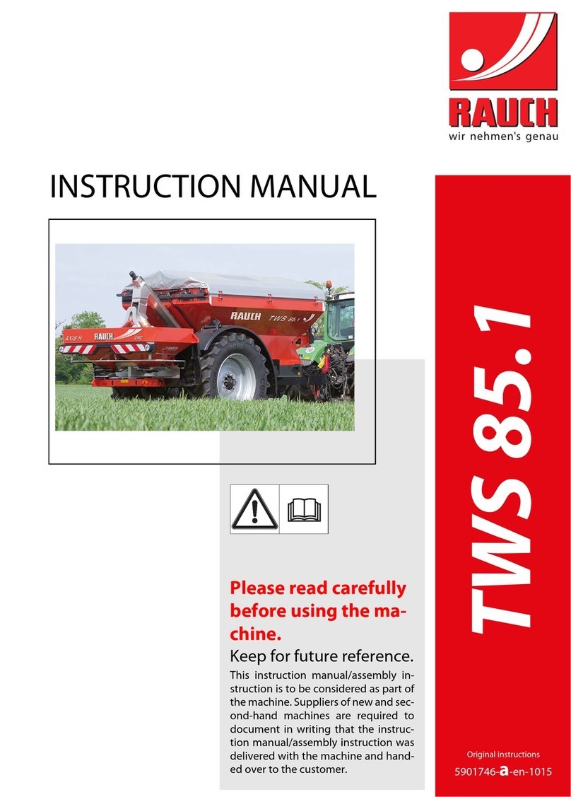 Rauch TWS 85.1 User manual Rauch TWS 85.1 User manual